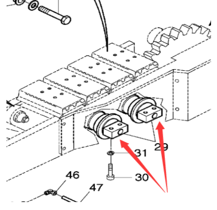 戴纳派克摊铺机支重轮952701522