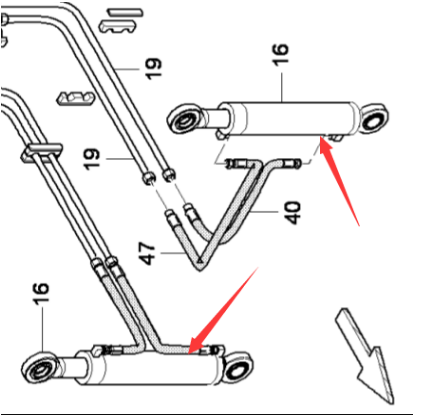 摊铺机料斗油缸4812045941
