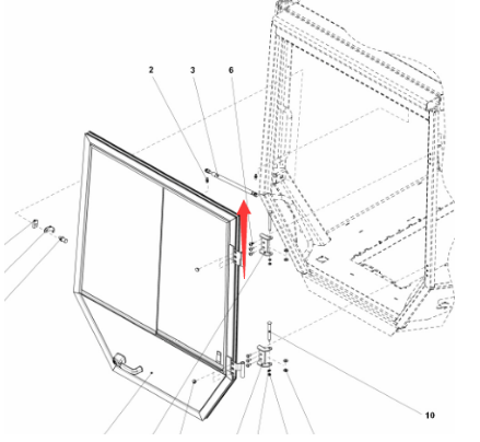 压路机驾驶室门气弹簧零件号 4812120272