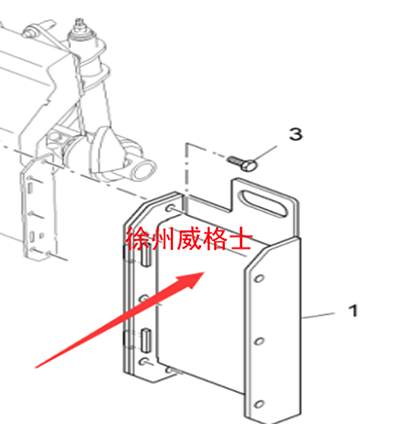 进口摊铺机250搅拢挡板零件号2356258