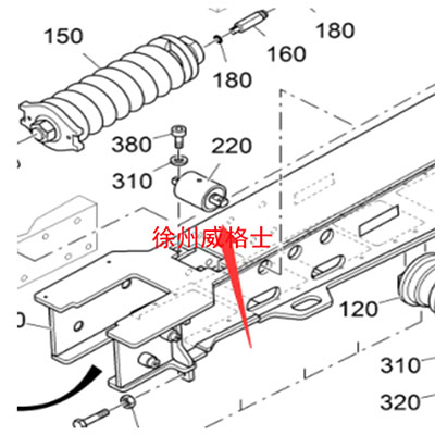 摊铺机托带轮2306186