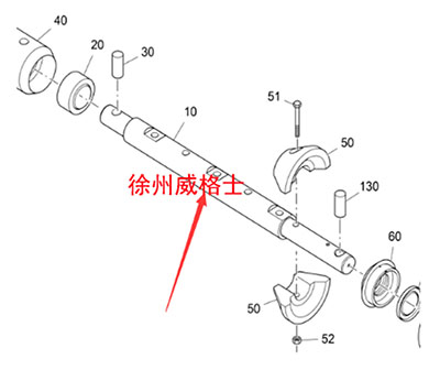 进口摊铺机加长4.6米螺旋轴2303364