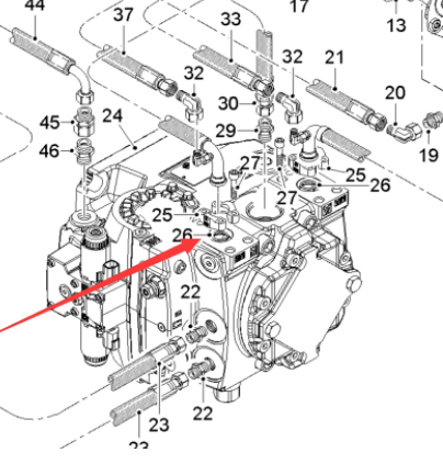 进口铣刨鼓液压泵(前泵)2248828