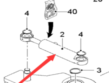 进口铣刨机摆动油缸2271984