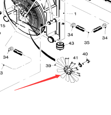 铣刨机发动机风扇叶160901