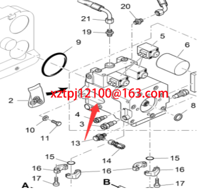 摊铺机行走泵Q1零件号9628171000 摊铺机行走泵Q1零件号9628171000