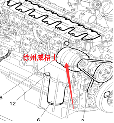 摊铺机24V80A发电机2053474 摊铺机24V80A发电机2053474