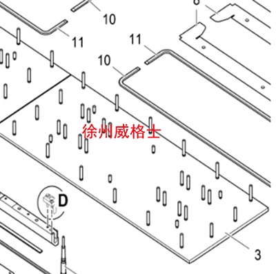 摊铺机主机熨平板底板 零件号4602418082 摊铺机主机熨平板底板 零件号4602418082