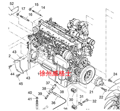 进口摊铺机柴油发动机总成2032877 进口摊铺机柴油发动机总成2032877