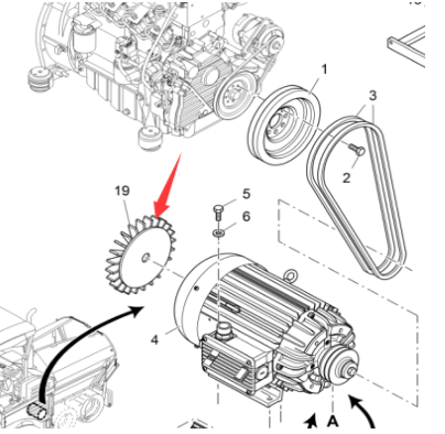 进口铣刨机加热电机风扇2074337 进口铣刨机加热电机风扇2074337