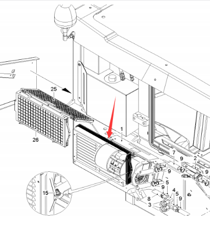 进口铣刨机暖风机2160807 进口铣刨机暖风机2160807