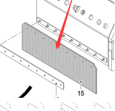 进口铣刨机铣刨鼓橡胶挡板2201026 进口铣刨机铣刨鼓橡胶挡板2201026