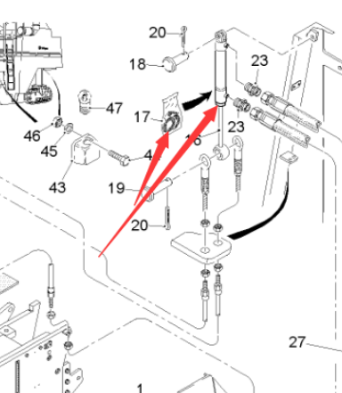 进口铣刨机边板升降油缸113565 进口铣刨机边板升降油缸113565