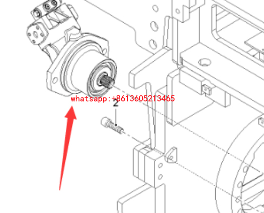 铣刨机进口铣刨机铣刨鼓马达2544942 铣刨机进口铣刨机铣刨鼓马达2544942